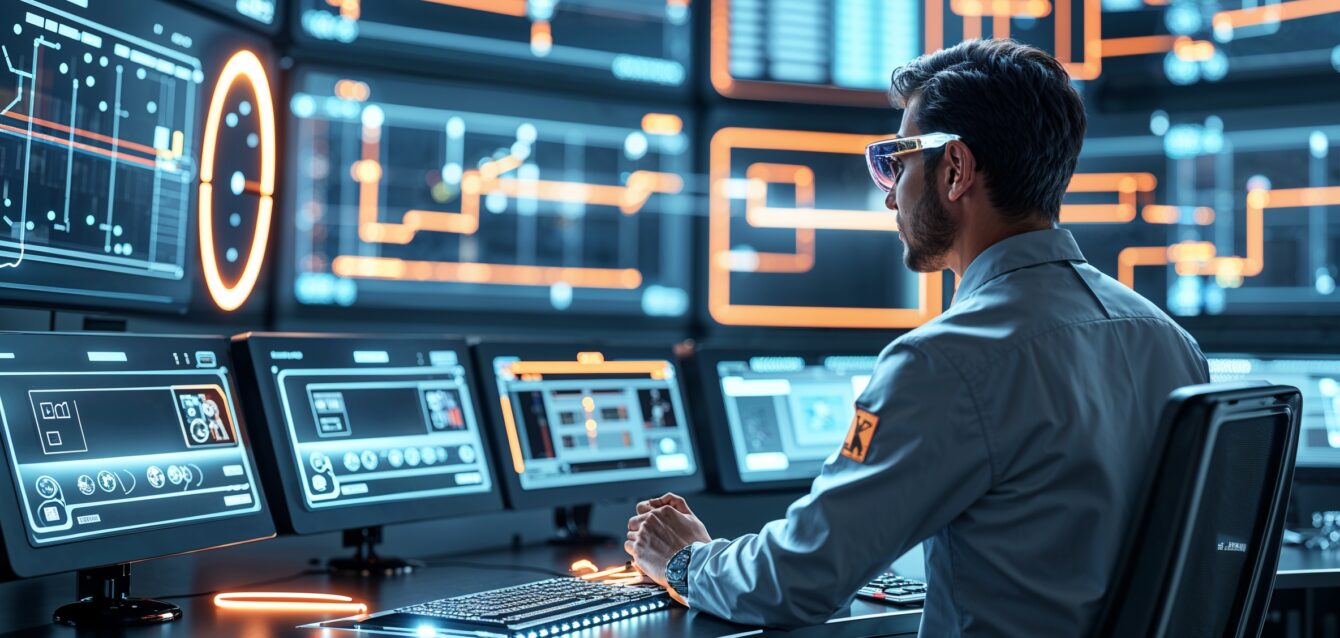 Leonardo Phoenix 10 engineer monitoring smart energy grid on f 0