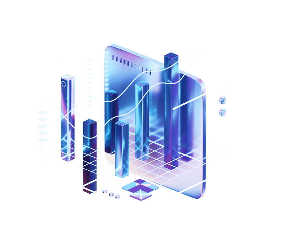 dashboard 3D graphic