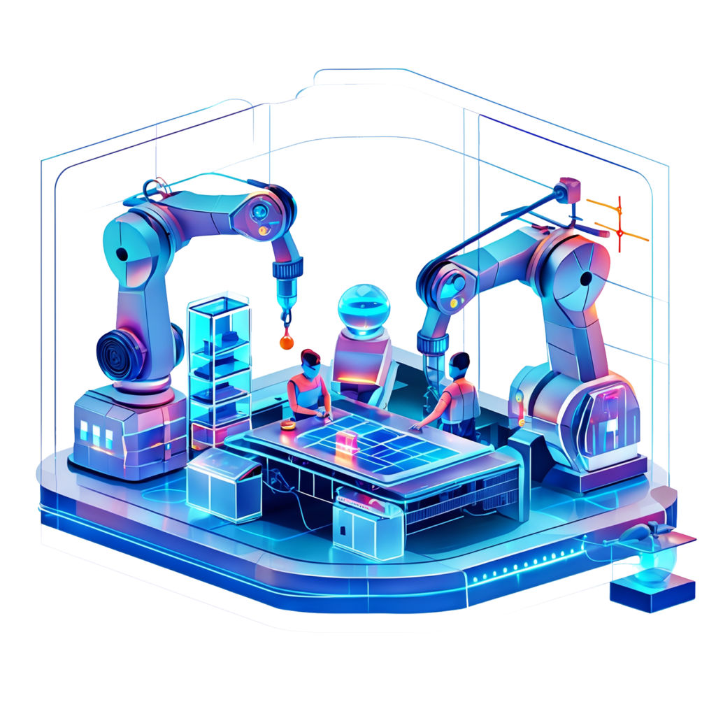 digital twin 3D graphic