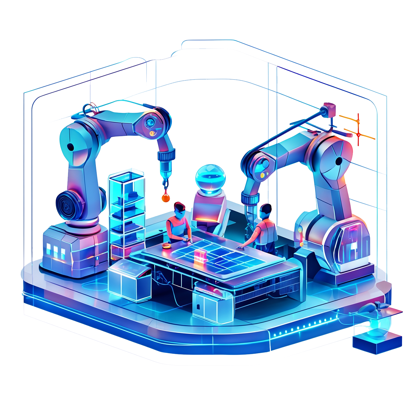 digital twin 3D graphic